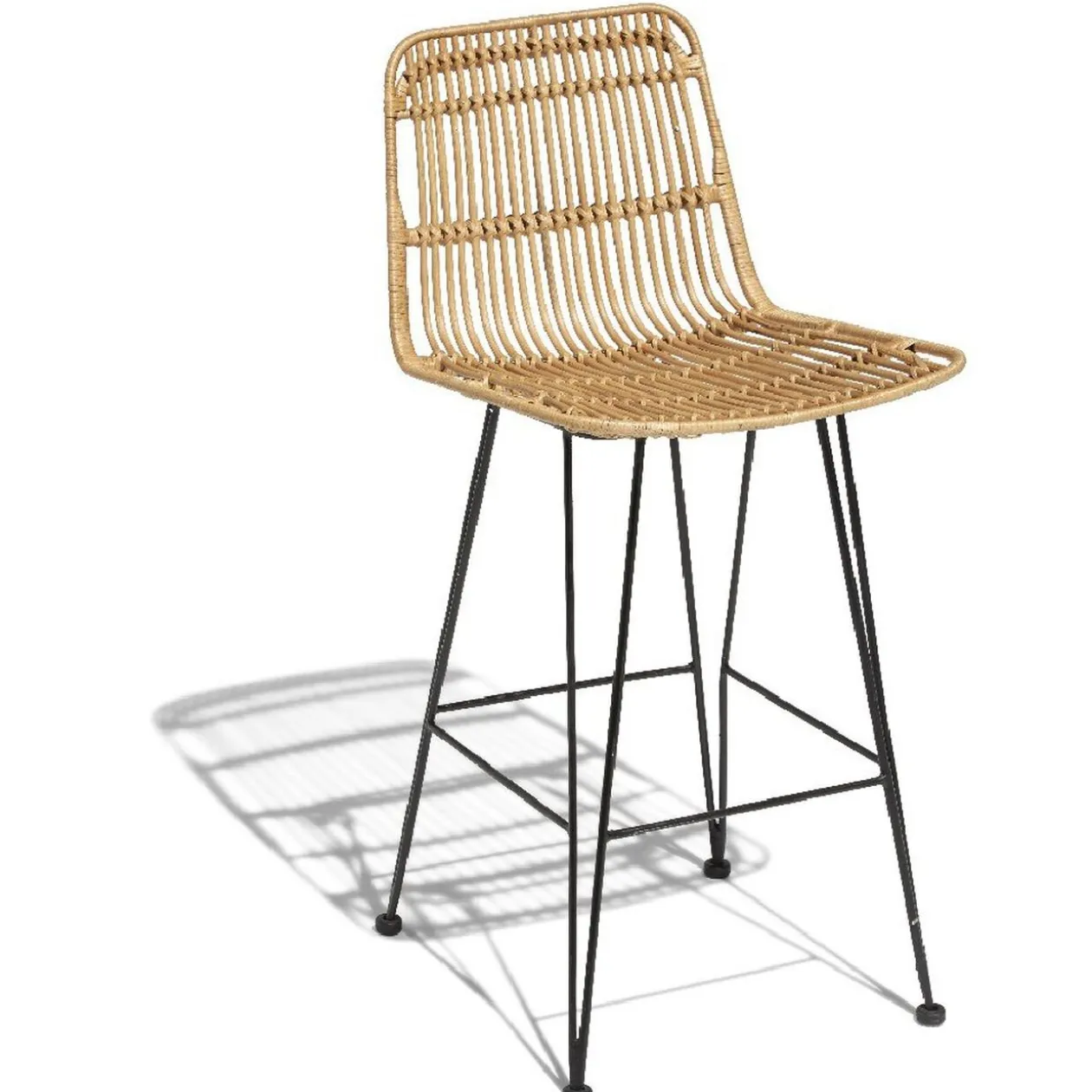 Tabouret de bar Banyan naturel x2