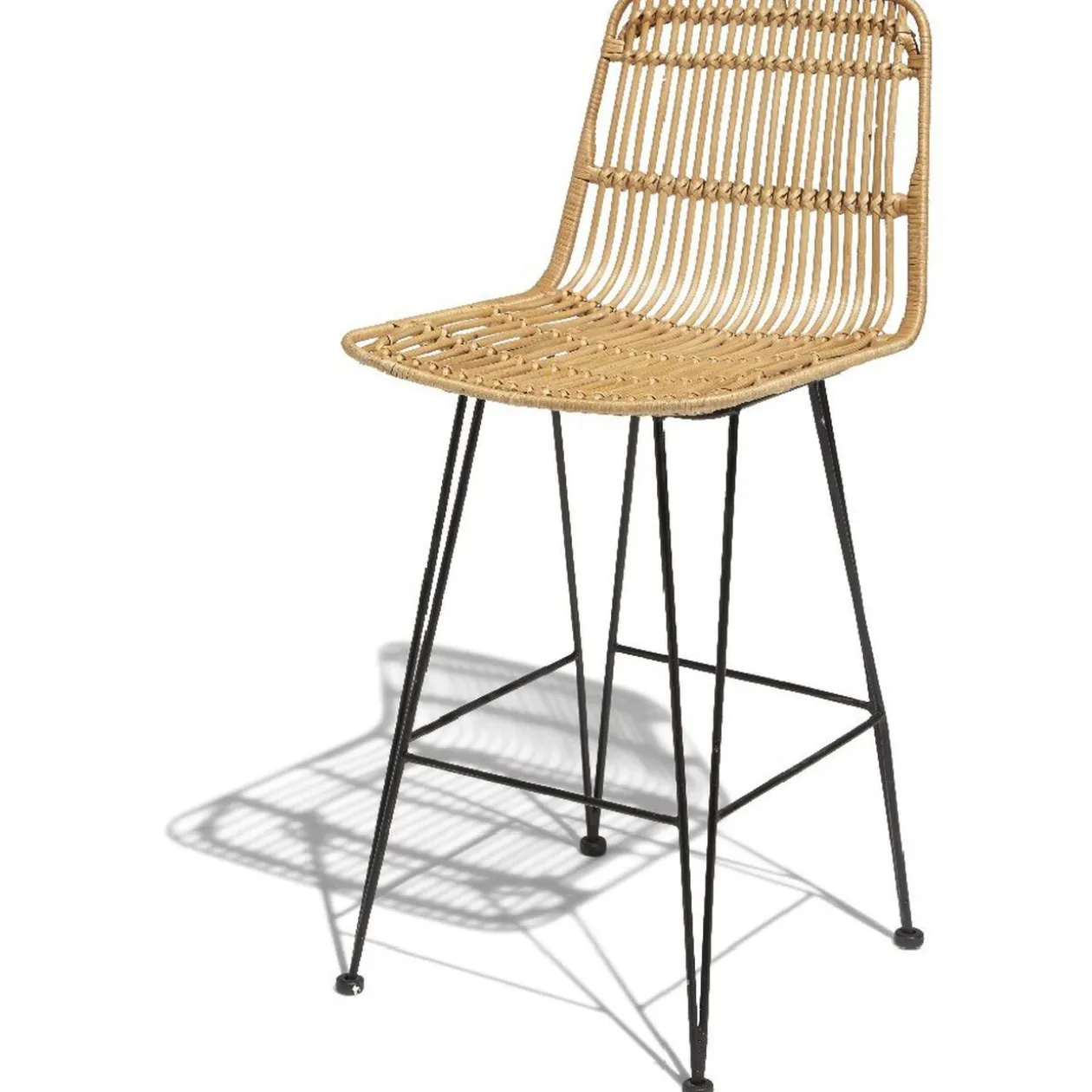 Tabouret de bar Banyan naturel x2