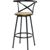 Tabouret de bar Bistrot noir x2