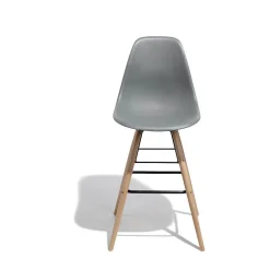 Tabouret de bar Charlotte gris anthracite x 2
