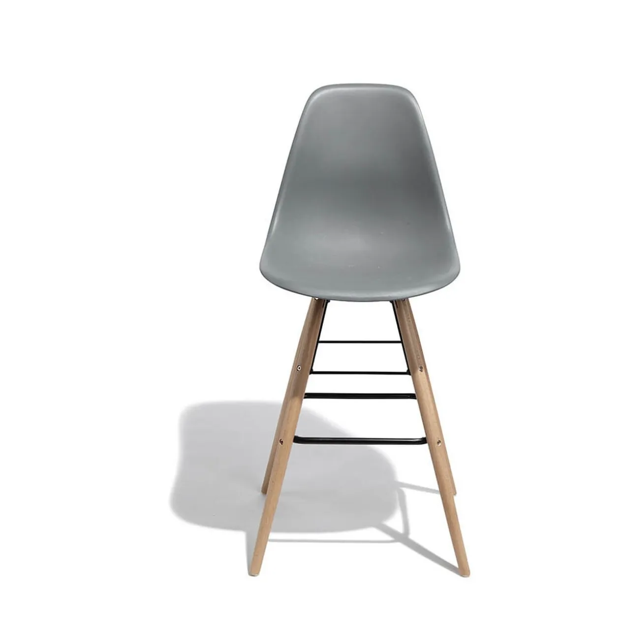 Tabouret de bar Charlotte gris anthracite x 2