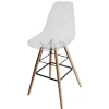 Tabouret de bar Charlotte transparents x 2