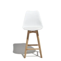 Tabouret de bar Chloé blanc x 2