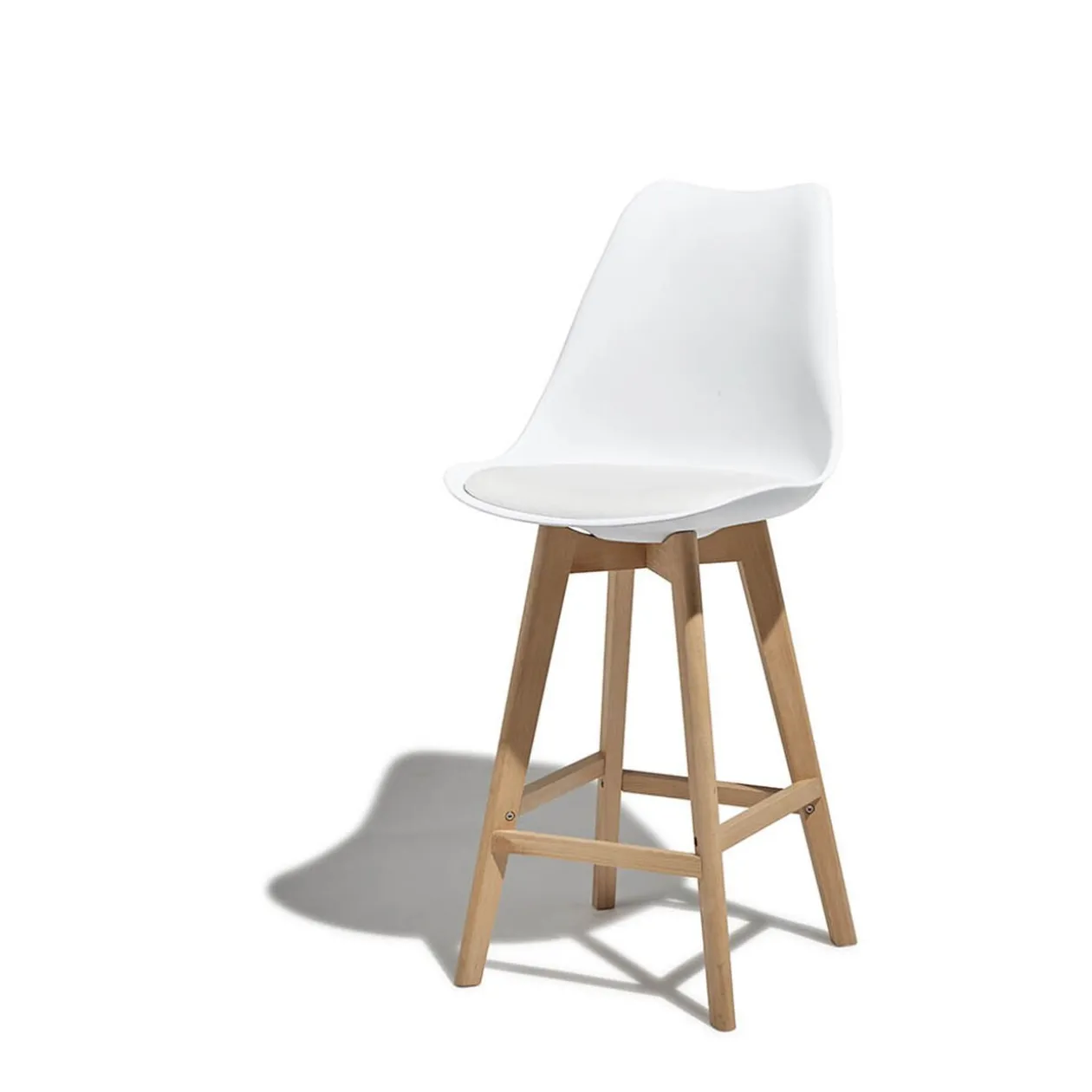 Tabouret de bar Chloé blanc x 2