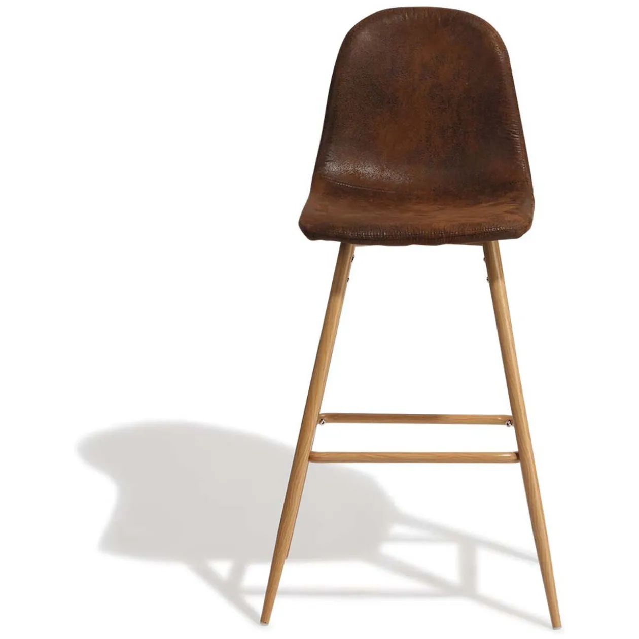 Tabouret de bar Gaby marron x 2