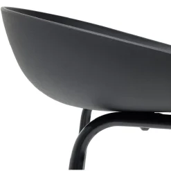 Tabouret de Bar Izan Noir - 42,5x46xH82cm x2