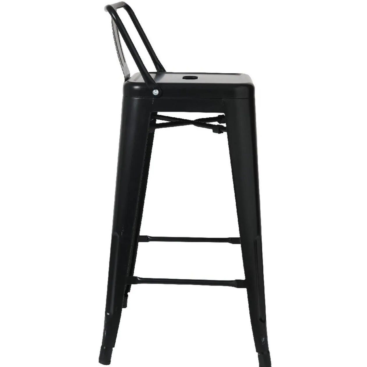 Tabouret de bar métal noir industriel