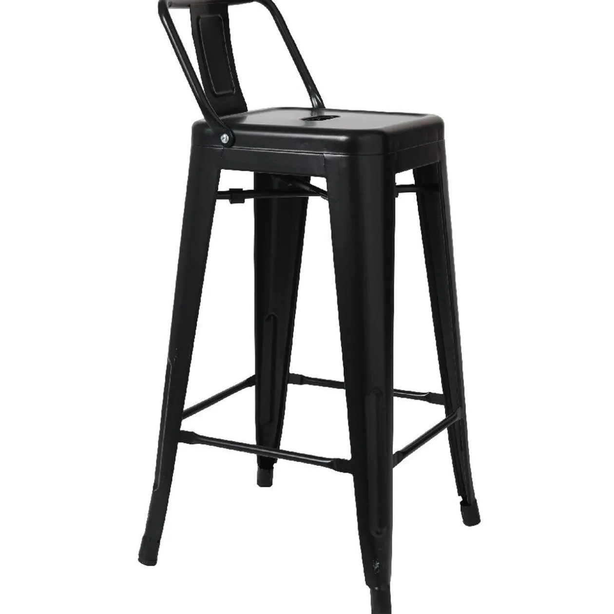 Tabouret de bar métal noir industriel