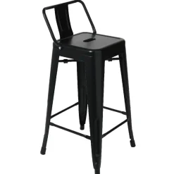 Tabouret de bar métal noir industriel