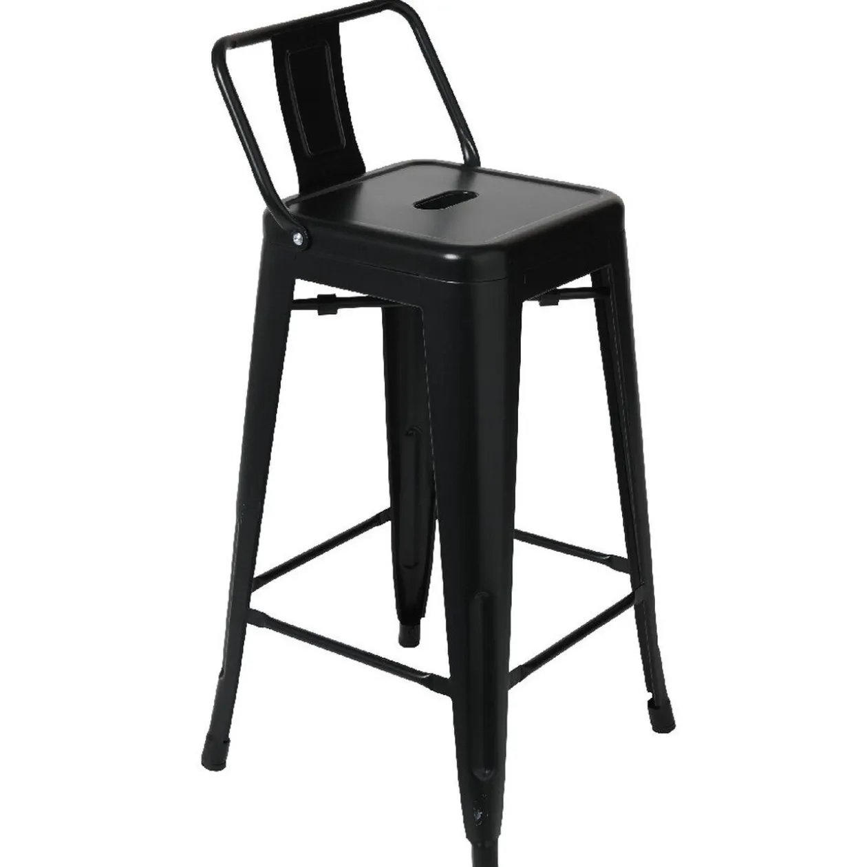 Tabouret de bar métal noir industriel