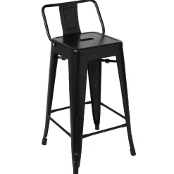 Tabouret de bar métal noir industriel
