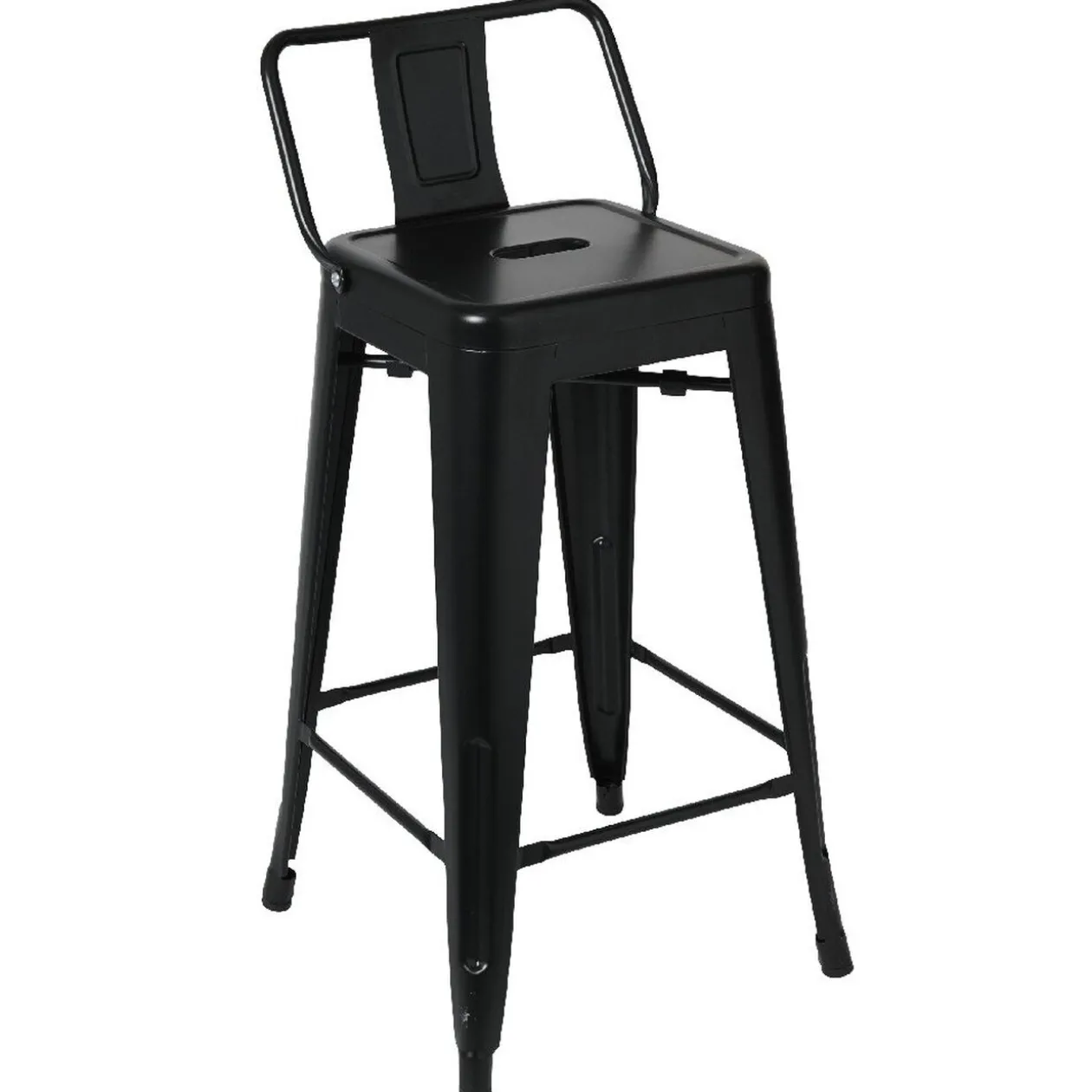 Tabouret de bar métal noir industriel