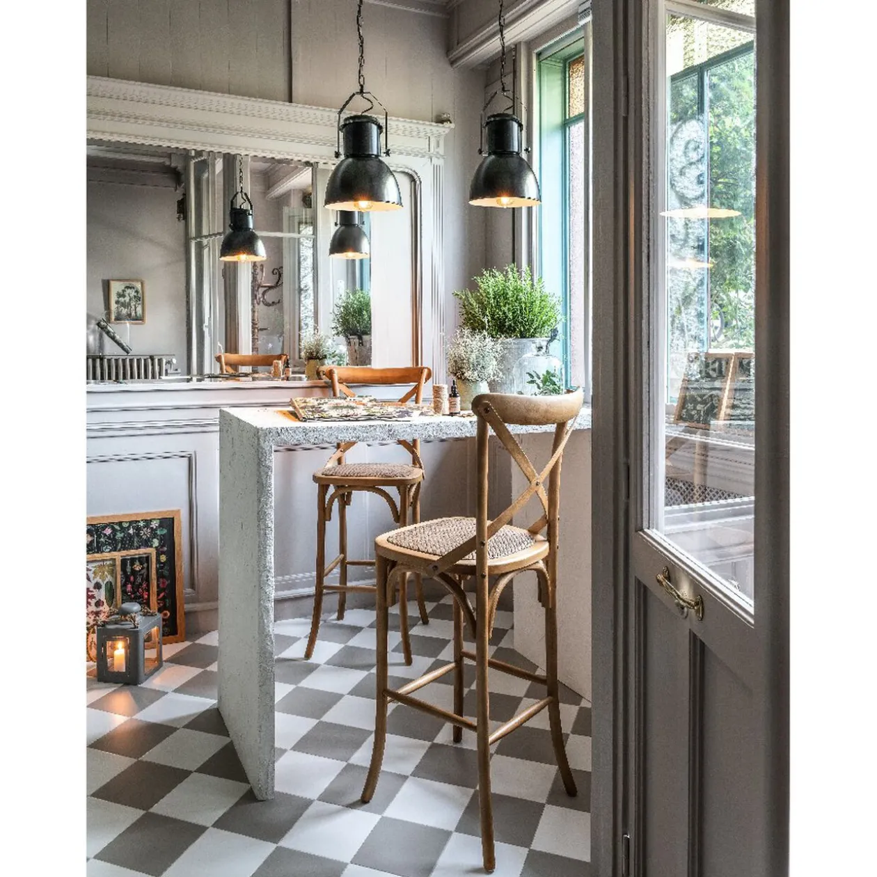 Tabouret de bar naturel Juliette