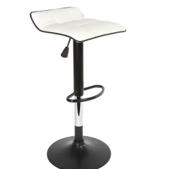 Tabouret de bar rotatif 360° Majestik blanc