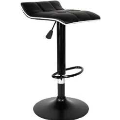 Tabouret de bar rotatif 360° Majestik noir