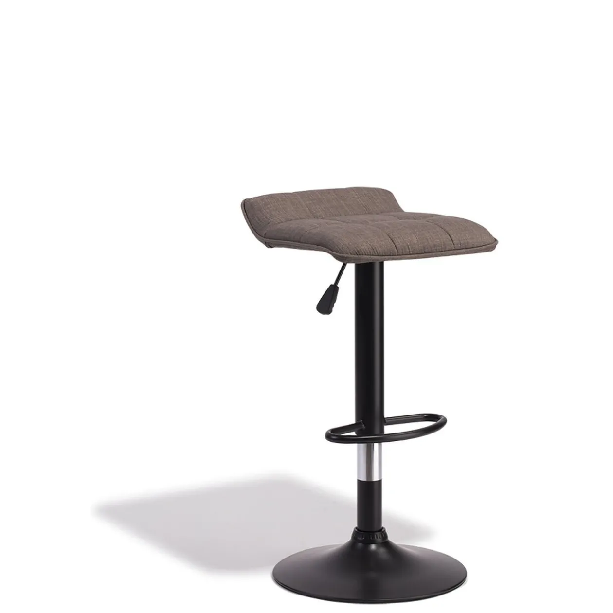 Tabouret de bar rotatif 360° Majestik gris