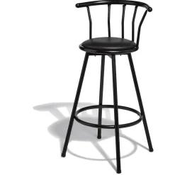 Tabouret de bar rotatif Bistrot noir