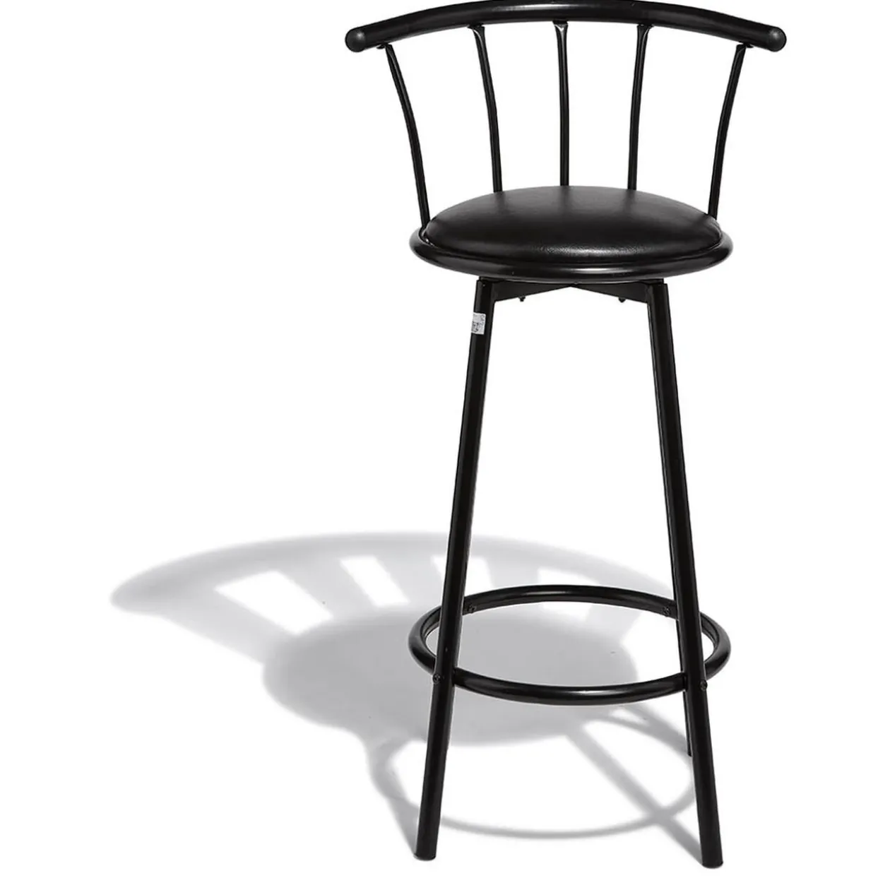 Tabouret de bar rotatif Bistrot noir