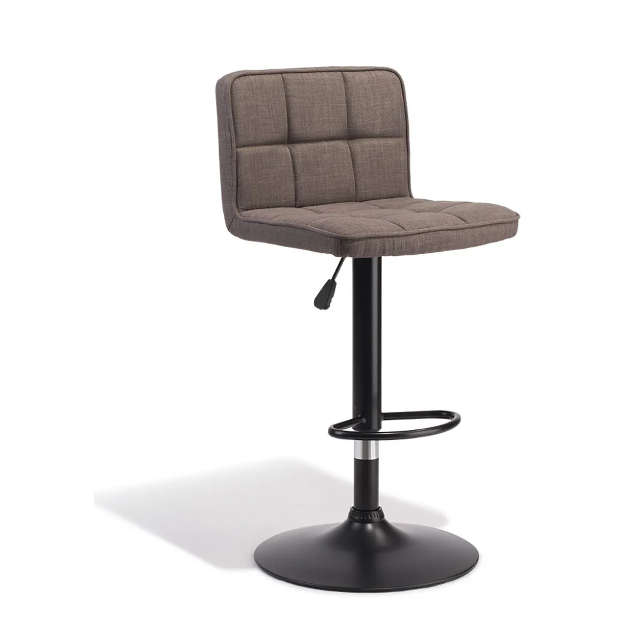 Tabouret de bar rotatif gris clair King