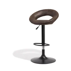 Tabouret de bar rotatif Luna marron