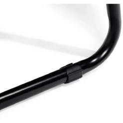 Tabouret de bar 32xH69,5x32cm pin et métal noir