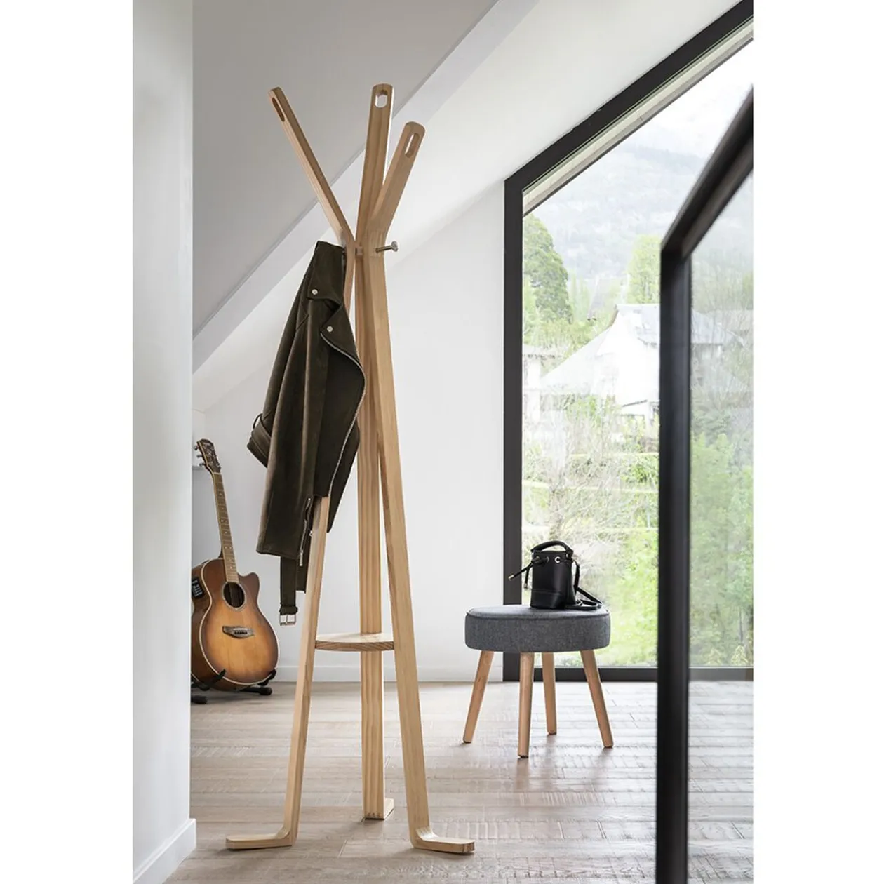 Tabouret Eliott gris anthracite