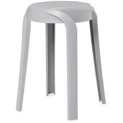 Tabouret Firsty gris Ø26xH46cm