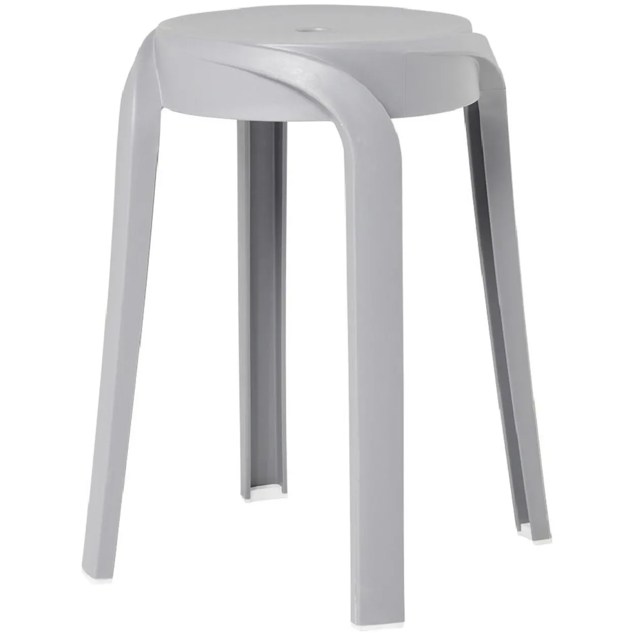 Tabouret Firsty gris Ø26xH46cm