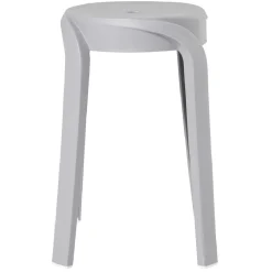 Tabouret Firsty gris Ø26xH46cm