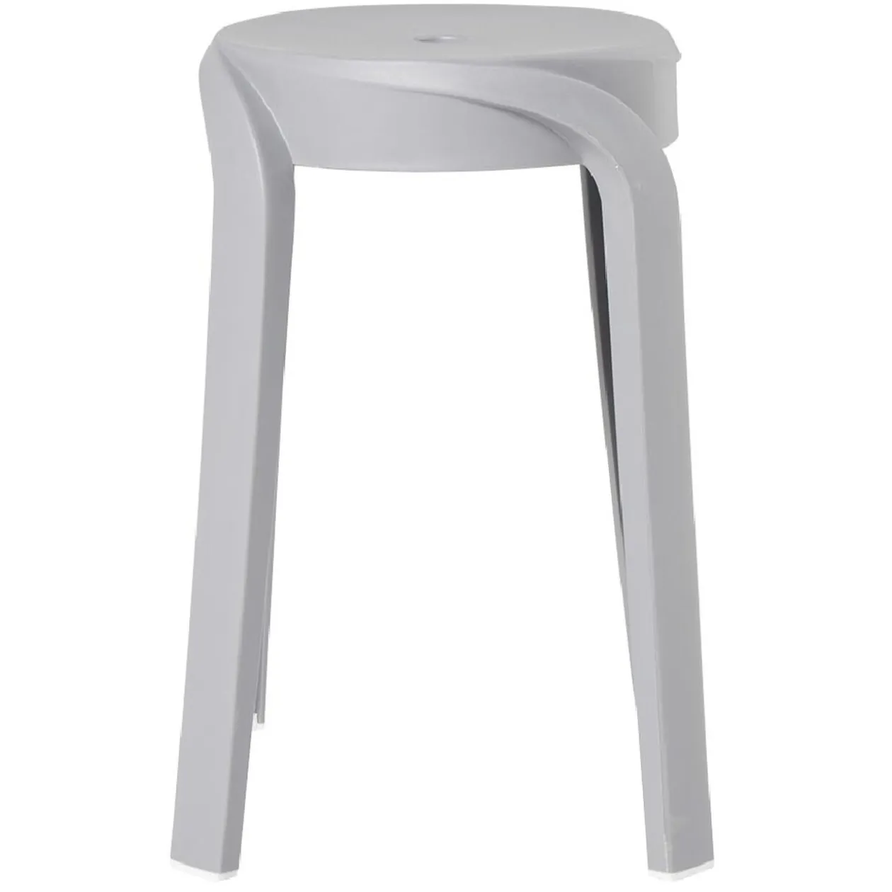 Tabouret Firsty gris Ø26xH46cm