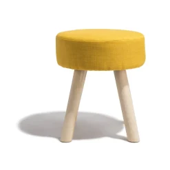 Tabouret Joseph jaune moutarde