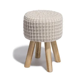 Tabouret Lya écru
