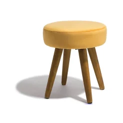 Tabouret Marceau jaune moutarde
