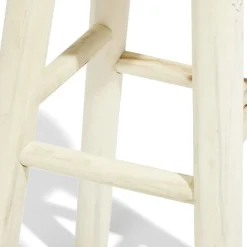 Tabouret Natura grand modèle bois beige Ø30xH68cm