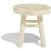 Tabouret Natura petit modèle bois beige Ø30xH30cm