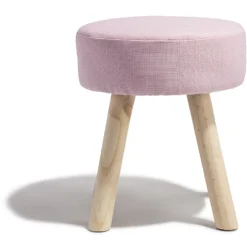 Tabouret pouf Joseph rose