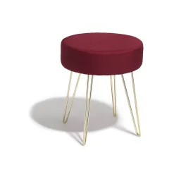 Tabouret Solange lie de vin