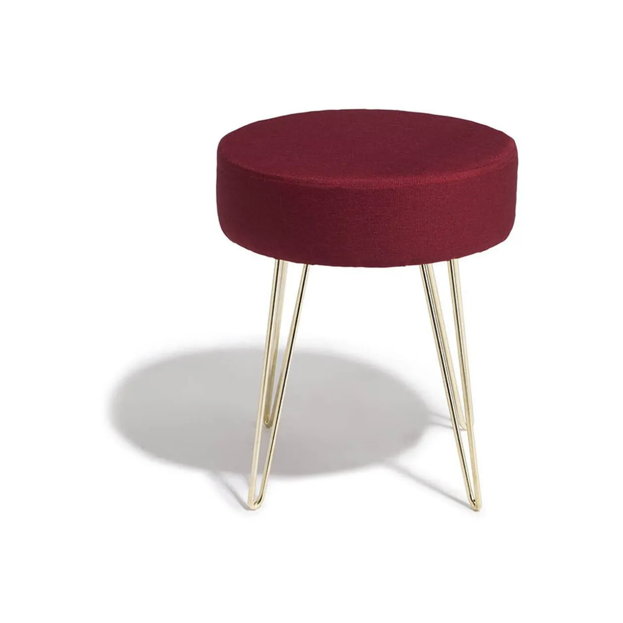 Tabouret Solange lie de vin