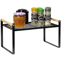 Étagère à poser métal et bois 35,5x19,5xH19,5cm