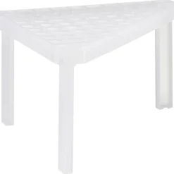 Étagère d'angle cuisine plastique blanc