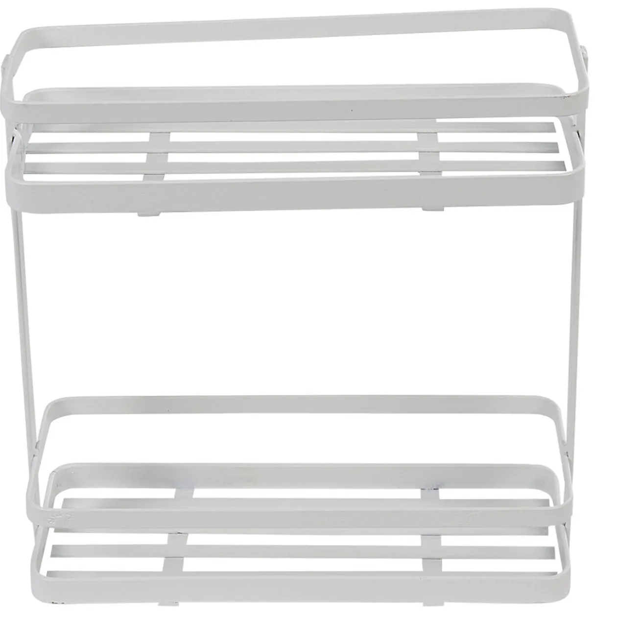 Étagère de cuisine design filaire métal blanc à poser