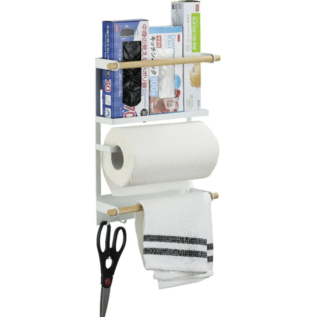 Étagère de rangement à fixation magnétique pour réfrigérateur