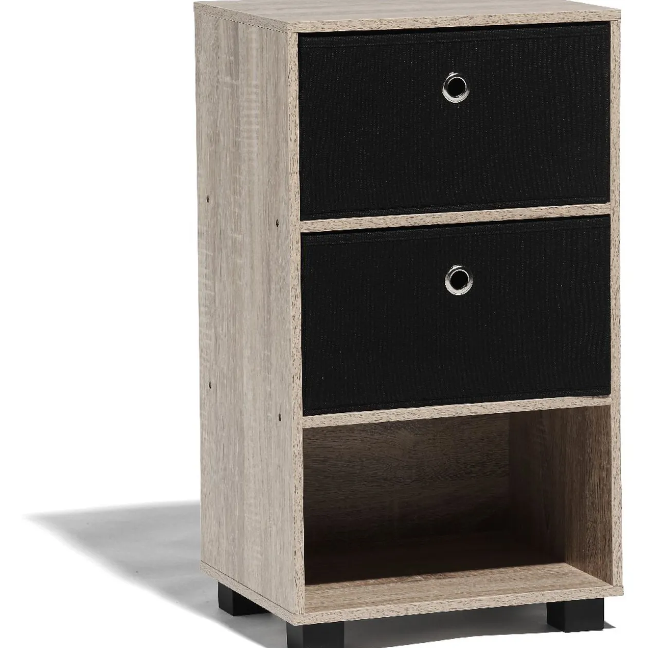 Étagère Utah naturelle 2 tiroirs et 1 niche