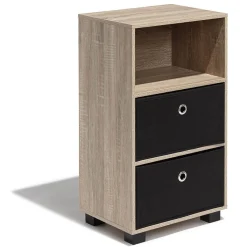 Étagère Utah naturelle 2 tiroirs et 1 niche