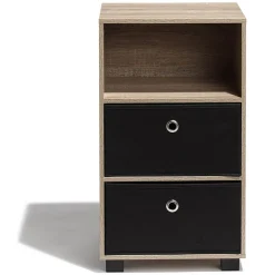 Étagère Utah naturelle 2 tiroirs et 1 niche