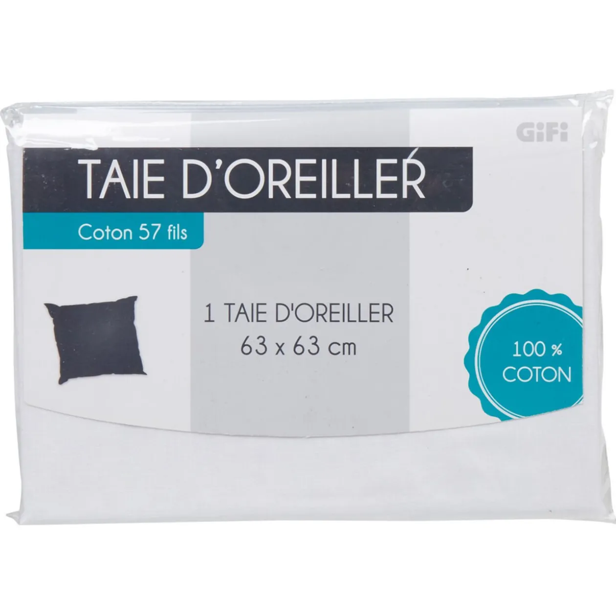 Taie d oreiller blanc