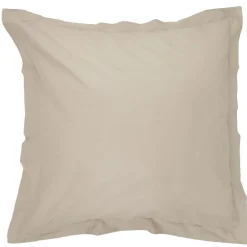 Taie d oreiller taupe avec volant