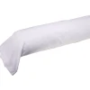 Taie de traversin imprimé beige et blanc 85xL185cm