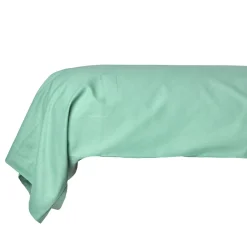 Taie de traversin unie vert