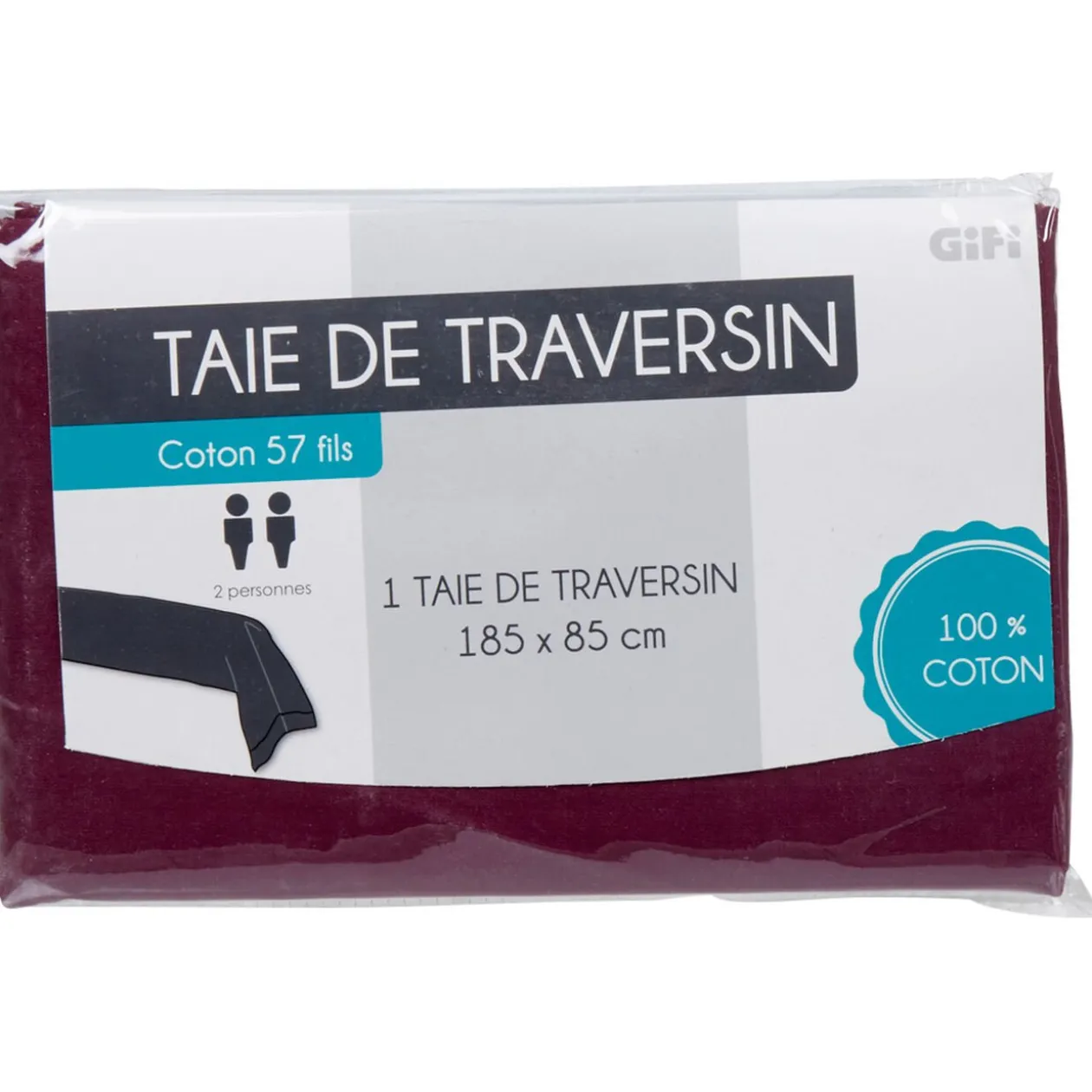 Taie de traversin violet
